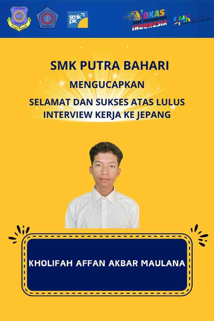 Siswa SMK Putra Bahari Terpilih Bekerja di Jepang, Bawa Harapan Baru untuk Masa Depan
